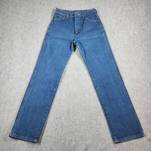 Vintage Wrangler Jeans Womens 11x32 Blue Denim 70s 13MWZ Cowgirl Rodeo Western